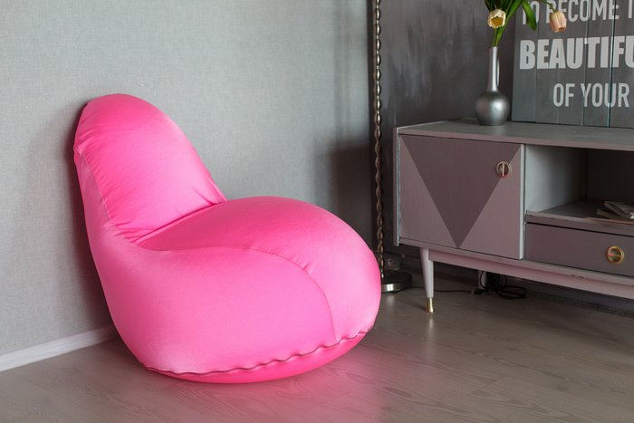 Кресло Flexy розового цвета - лучшие Бескаркасная мебель в INMYROOM