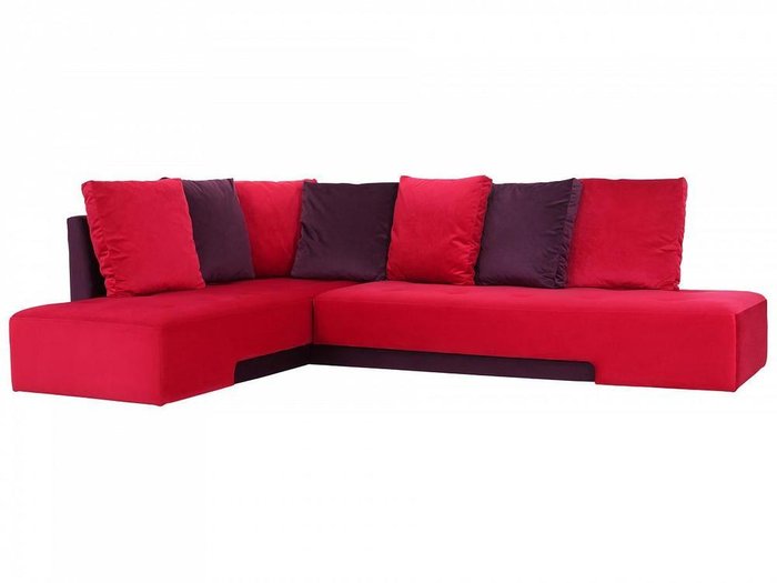 Диван London левый красного цвета - купить Угловые диваны по цене 116535.0