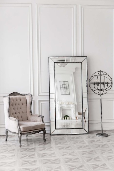 Зеркало Bruni в зеркальной раме - лучшие Напольные зеркала в INMYROOM