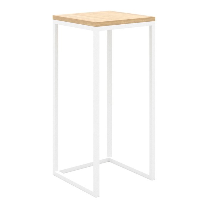 Кофейный столик Loft с белым подстольем