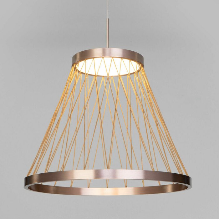 Подвесной светодиодный светильник 40016/1 LED коричневый Cesta - купить Подвесные светильники по цене 29900.0