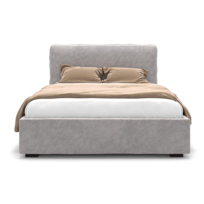 Кровать Brooklyn светло-серая 160х200 - лучшие Кровати для спальни в INMYROOM