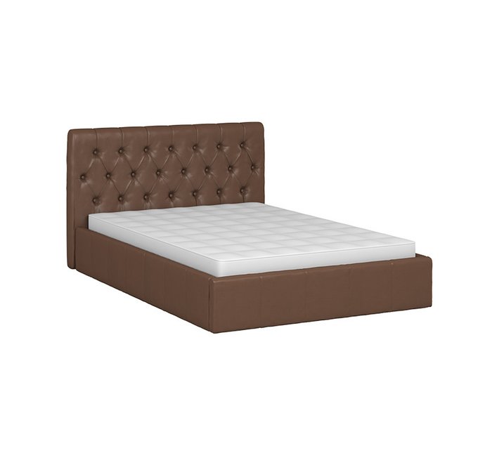 Кровать Инуа 140х200 коричневого цвета с подъемным механизмом  - купить Кровати для спальни по цене 43220.0