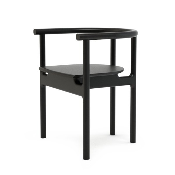 Полукресло Inge черного цвета - купить Обеденные стулья по цене 20909.0