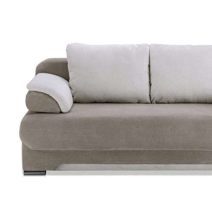 Прямой диван-кровать Биг-Бен бежевого цвета - купить Прямые диваны по цене 45990.0