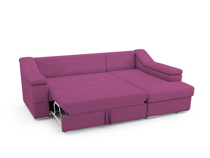 Угловой Диван-кровать Liverpool правый пурпурного цвета - лучшие Угловые диваны в INMYROOM