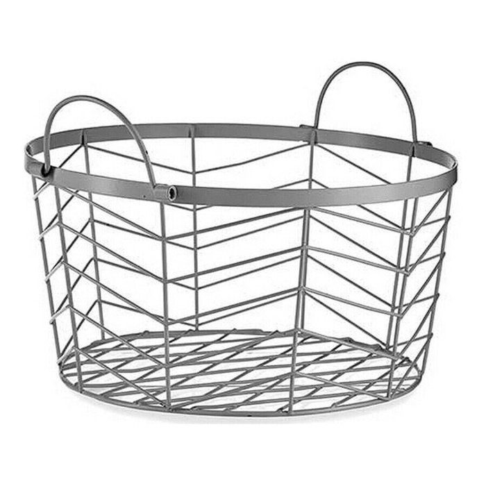 Набор корзин Серебристый Металл 40 x 18 x 40 cm (3 pcs) - лучшие Аксессуары для гостиной в INMYROOM Набор корзин Серебристый Металл 40 x 18 x 40 cm (3 pcs) - лучшие Аксессуары для гостиной в INMYROOM
