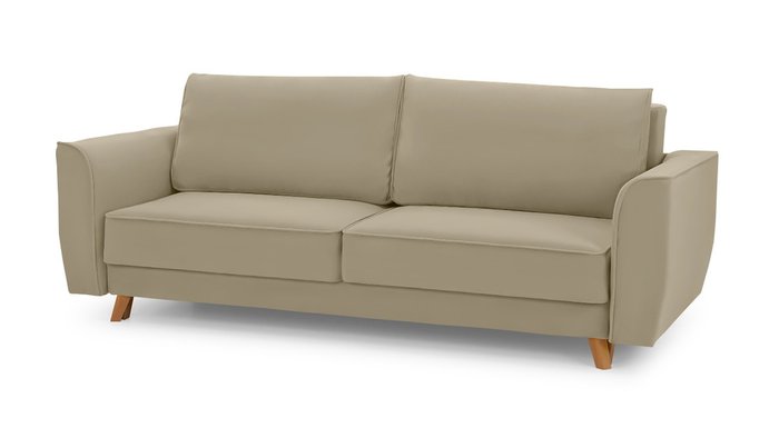 Прямой диван-кровать Майами Лайт бежевого цвета - купить Прямые диваны по цене 61200.0