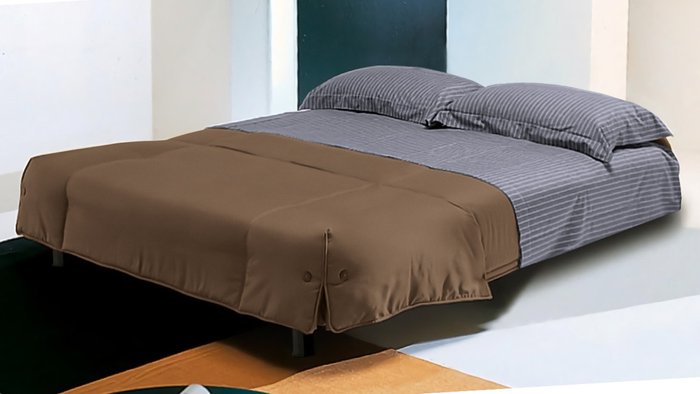 Диван-кровать Генуя коричневого цвета - лучшие Прямые диваны в INMYROOM