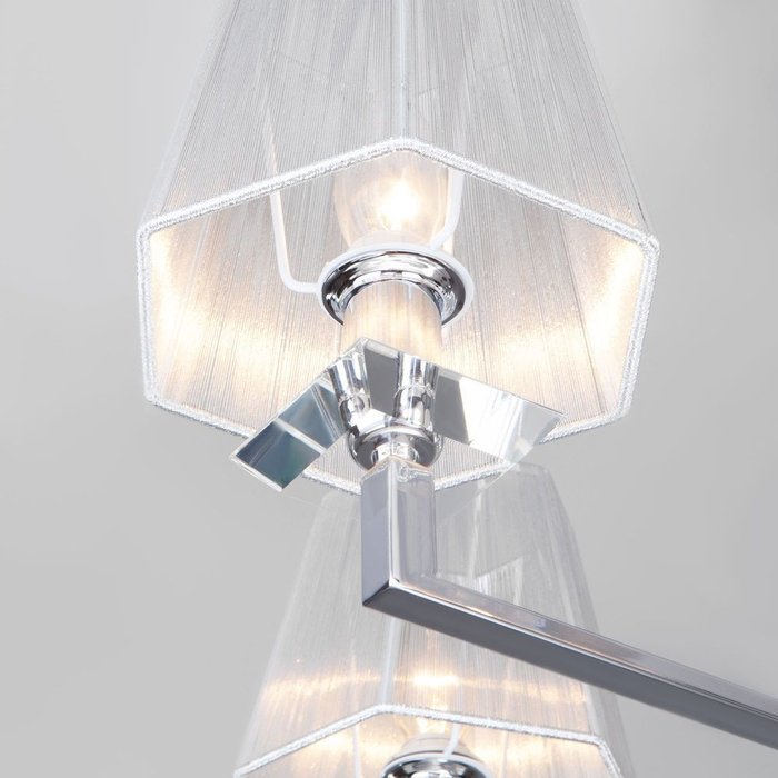 Умный потолочный светильник 60125/5 хром Smart - лучшие Потолочные люстры в INMYROOM