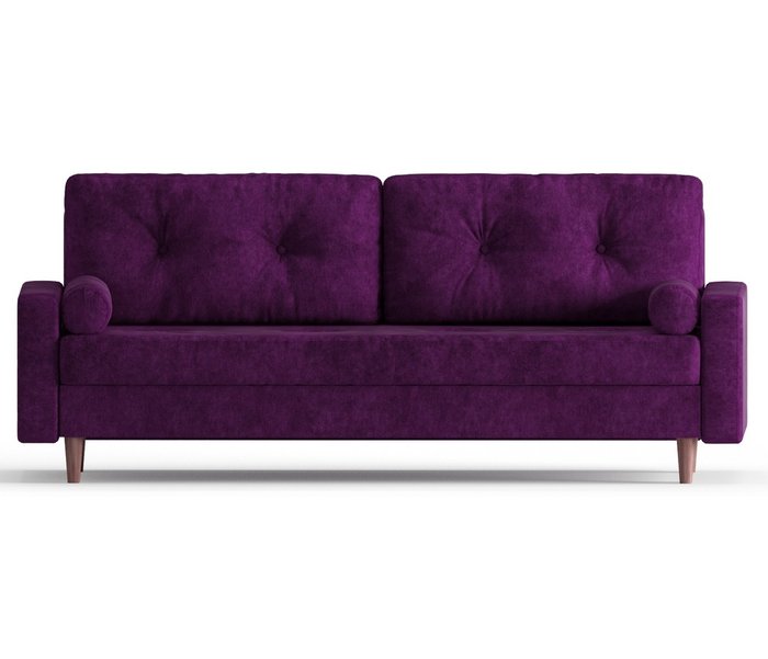 Диван-кровать из вельвета Basel фиолетового цвета - купить Прямые диваны по цене 39490.0