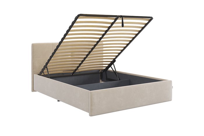 Кровать Веста 160х200 кремового цвета с подъемным механизмом - лучшие Кровати для спальни в INMYROOM