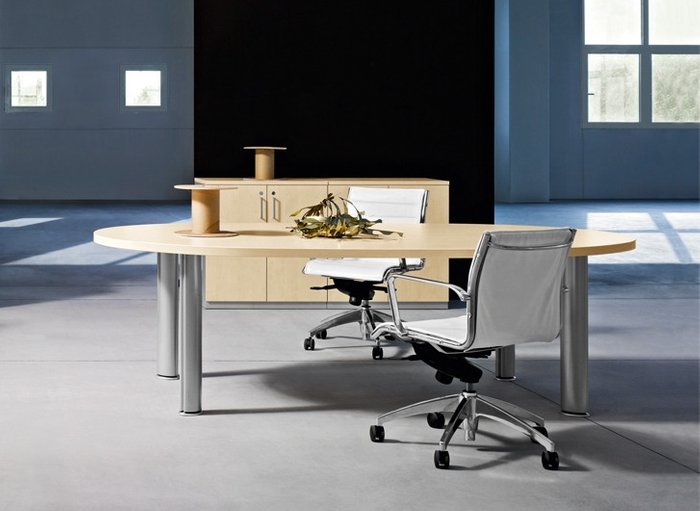 Дизайнерский стол Sigma для переговоров овальный - купить Офисные столы по цене 98000.0