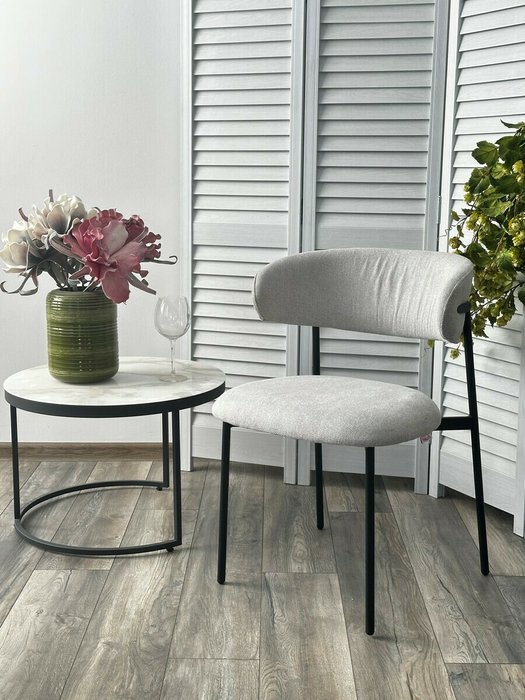 Стул Alba серого цвета - лучшие Обеденные стулья в INMYROOM