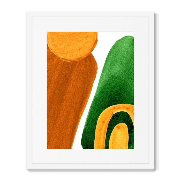 Набор из 2-х репродукций картин в раме Forms and colors, composition No4 - лучшие Картины в INMYROOM