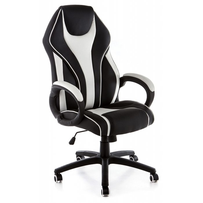 Компьютерное кресло Danser черно-белого цвета