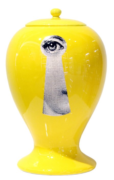 Декоративная ваза с крышкой Serratura Yellow II - купить Вазы  по цене 7764.0