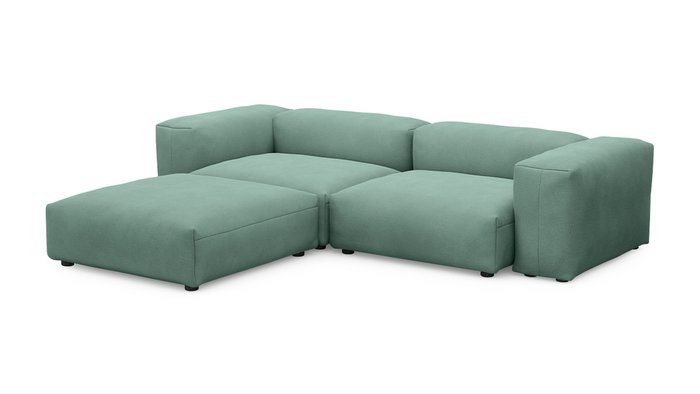Угловой диван Фиджи темно-мятного цвета - купить Угловые диваны по цене 76500.0