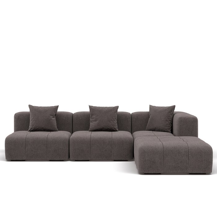 Угловой модульный диван Bergen коричневого цвета - купить Угловые диваны по цене 331600.0