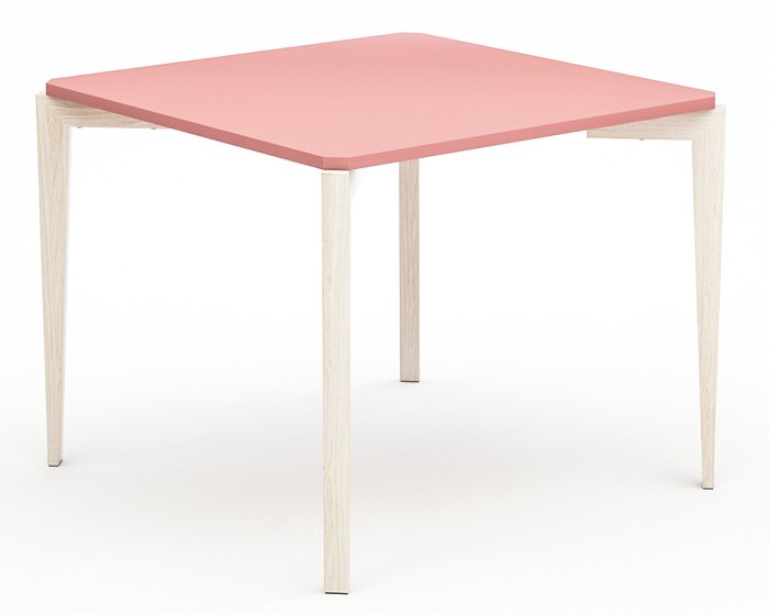 Стол обеденный Quatro Compact с розовой столешницей - лучшие Обеденные столы в INMYROOM