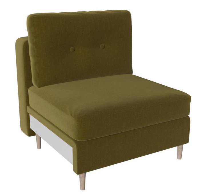 Модуль кресло Белфаст оливкового цвета