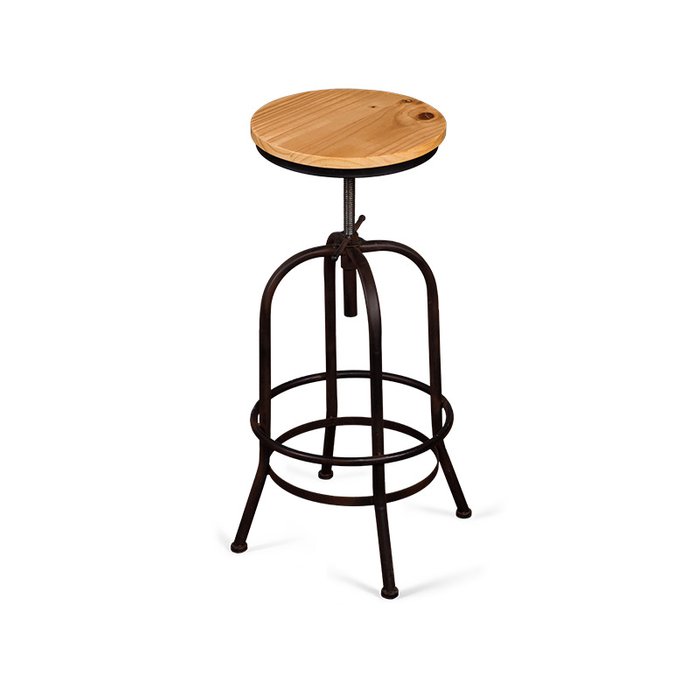 Табурет барный Toledo Klick с темно-коричневым основанием - купить Барные стулья по цене 9499.0