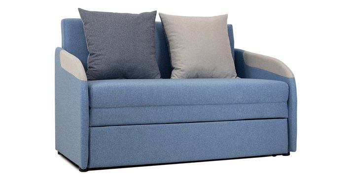 Диван-кровать Громит синего цвета - лучшие Прямые диваны в INMYROOM