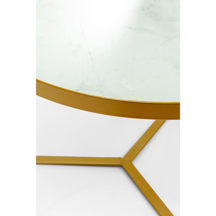 Столик приставной Marble с мраморной столешницей - купить Журнальные столики по цене 24930.0