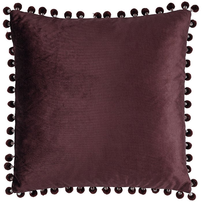 Декоративная подушка Joselyn бордового цвета