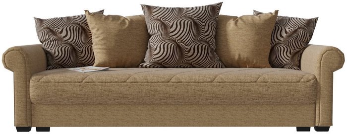 Диван-кровать прямой Гамбург Next коричневого цвета - купить Прямые диваны по цене 32332.0