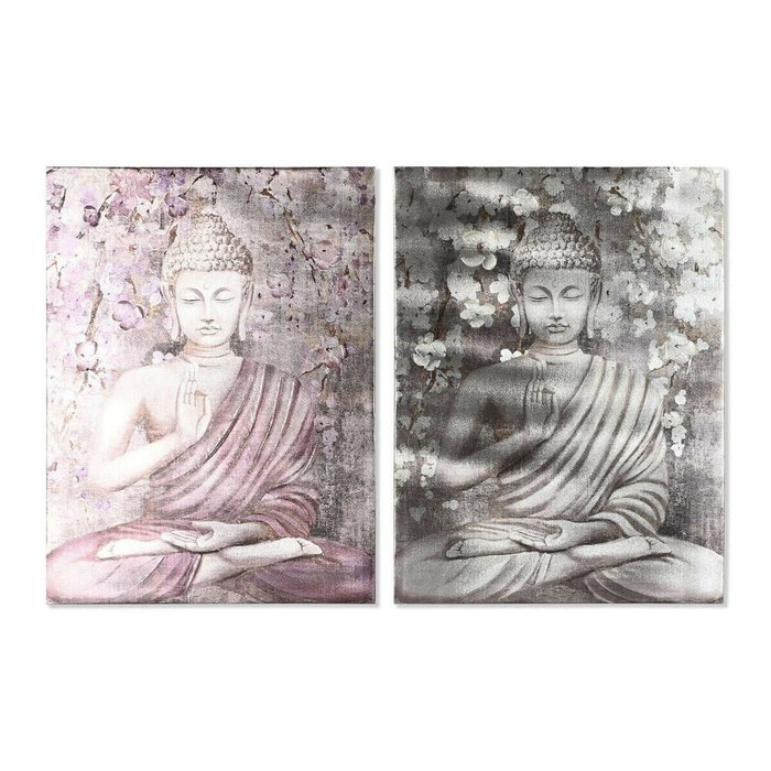 Картина Будда Восточный 60 x 2,7 x 80 cm (2 штук)