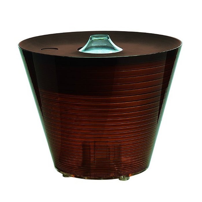 Настольная лампа-контейнер Rotaliana "Multipot" янтарного цвета