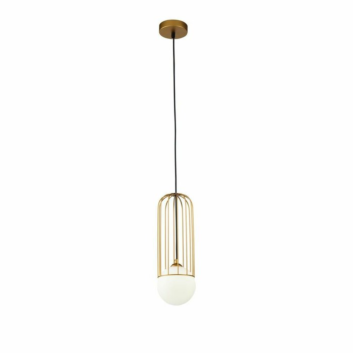 Подвесной светильник Telford Pendant бело-золотого цвета