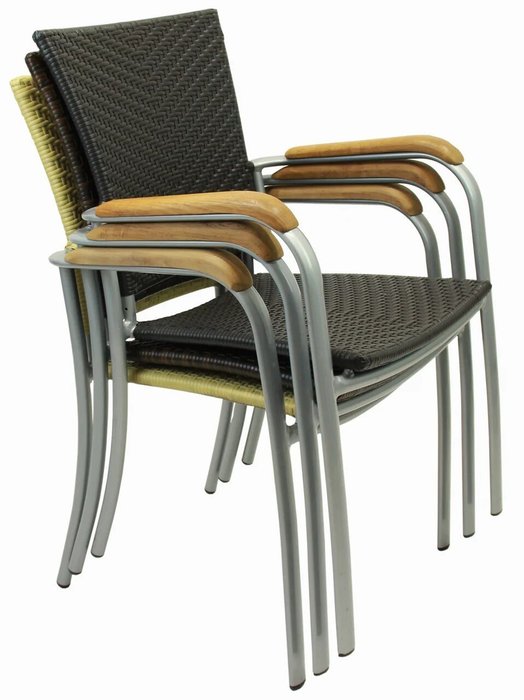 Стул садовый Aruba черного цвета - купить Садовые стулья по цене 10700.0