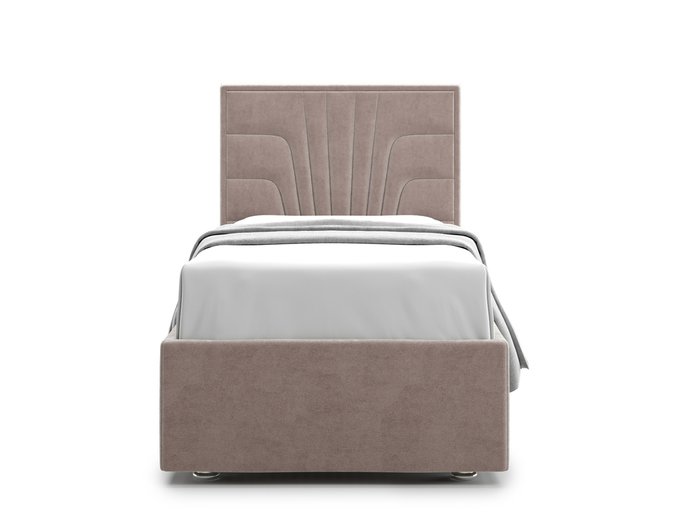 Кровать Premium Milana 90х200 коричнево-бежевого цвета с подъемным механизмом - купить Кровати для спальни по цене 60700.0