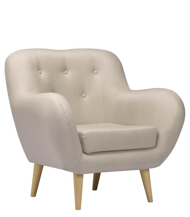 Кресло Элефант светло-бежевого цвета - купить Интерьерные кресла по цене 17160.0