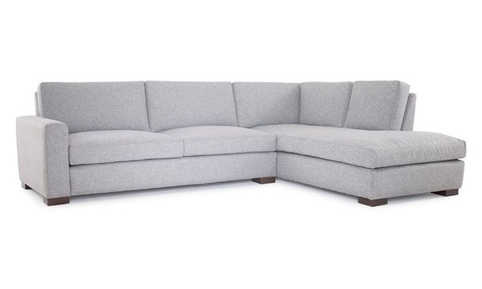 Модульный угловой диван серого цвета - купить Угловые диваны по цене 129900.0