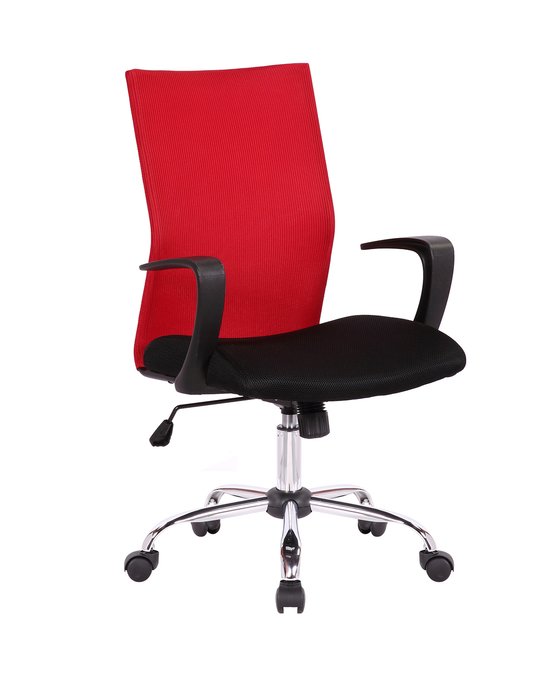 Кресло офисное Top Chairs Balance черно-красного цвета