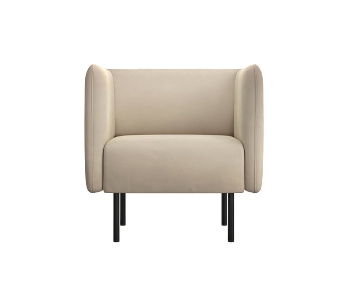 Кресло тканевое Рио бежевого цвета - купить Интерьерные кресла по цене 14990.0