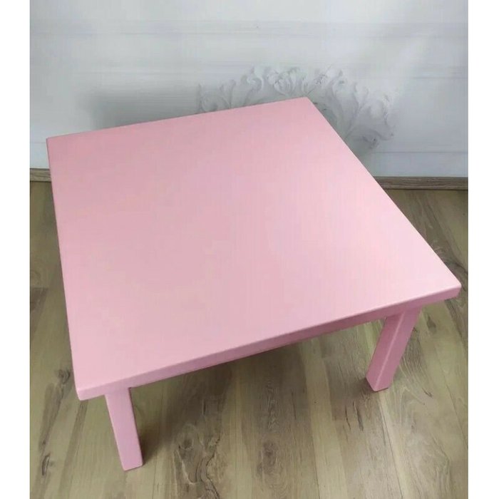 Стол журнальный Классика 70х70 розового цвета - лучшие Журнальные столики в INMYROOM