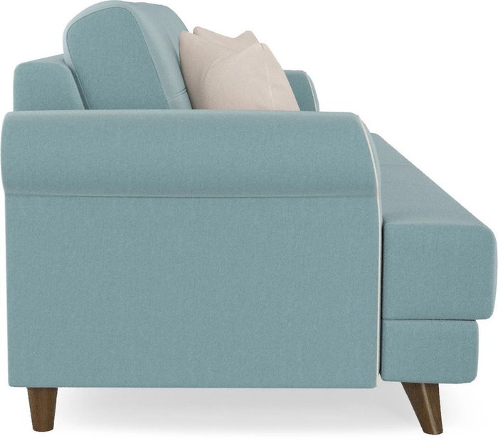 Диван-кровать Мирта Милфорд Blue серо-голубого цвета - лучшие Прямые диваны в INMYROOM