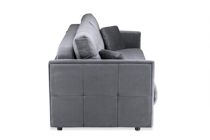 Прямой диван-кровать Шерлок серого цвета - купить Прямые диваны по цене 41990.0
