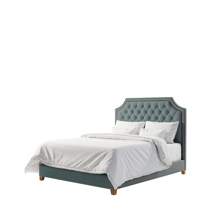 Кровать Montana Queen Size темно зеленого цвета 160х200