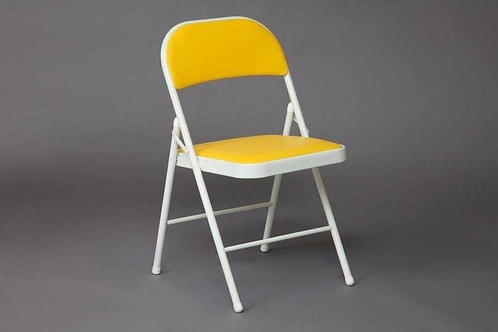 Набор из шести складных стульев Folder желтого цвета - лучшие Обеденные стулья в INMYROOM