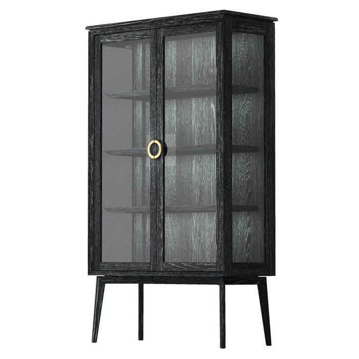 Витрина Johny серого цвета - лучшие Шкафы витринные в INMYROOM