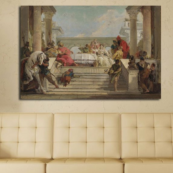 Дизайнерская картина на холсте "Чаепитие у королевы" - купить Принты по цене 3090.0