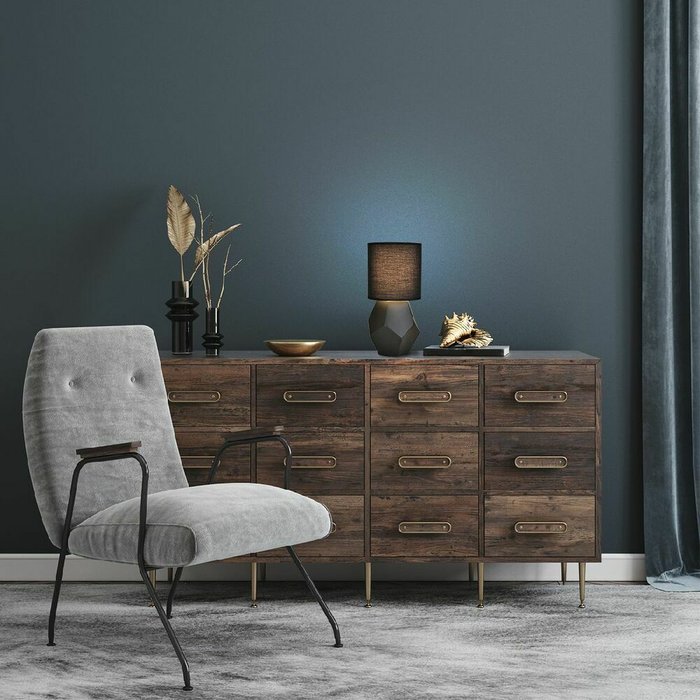 Настольная лампа Diona 10205/T Black (ткань, цвет черный) - купить Настольные лампы по цене 3530.0 Настольная лампа Diona 10205/T Black (ткань, цвет черный) - купить Настольные лампы по цене 3530.0