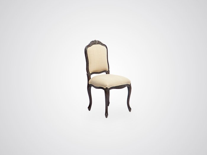 Cтул с мягкой обивкой из дерева махагони   - купить Обеденные стулья по цене 33540.0