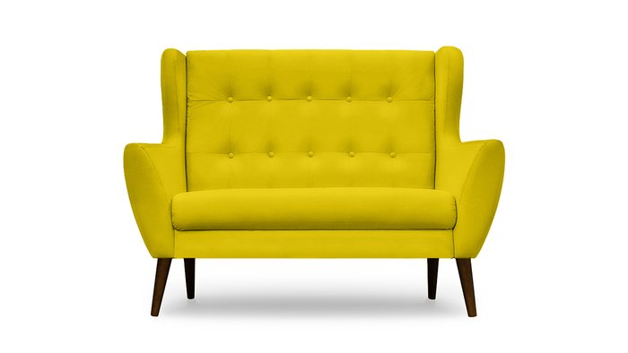 Диван Ньюкасл желтого цвета - купить Прямые диваны по цене 37900.0