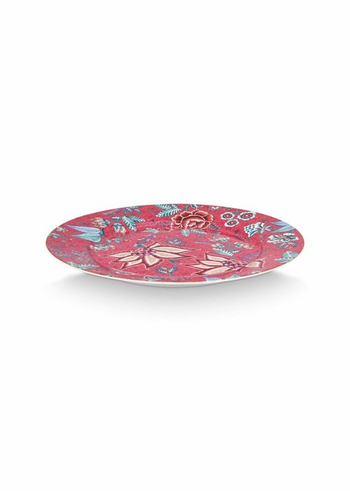 Набор из 2-х тарелок Flower Festival Dark Pink, D32 см - лучшие Тарелки в INMYROOM